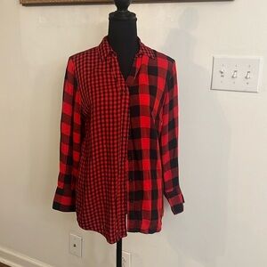 Cato Twin Plaid Shirt, Sz. M.